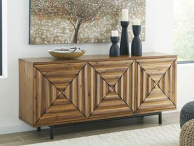 Ashley Furniture Fair Ridge Accent Cabinet A4000032 Warm Brown