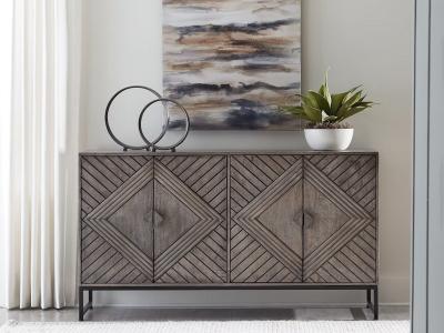 Ashley Furniture Treybrook Accent Cabinet A4000511 Distressed Gray