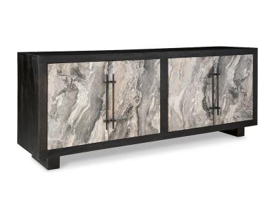 Ashley Furniture Lakenwood Accent Cabinet A4000534 Black/Gray/Ivory