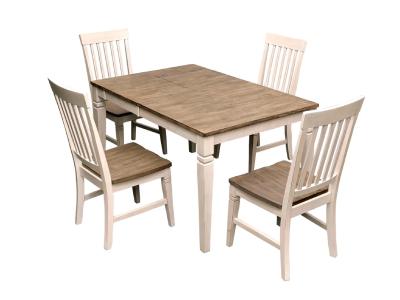 Jakes 5 Piece Beacon Casual Dining in Smoky White/Peppercorn - Beacon Casual Dining