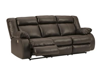 Ashley Furniture Denoron Reclining Power Sofa 5350587 Chocolate