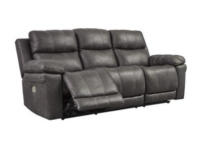 Ashley Furniture Erlangen PWR REC Sofa with ADJ Headrest 3000415 Midnight