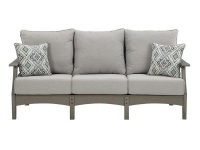 Ashley Furniture Visola Sofa with Cushion P802-838 Gray
