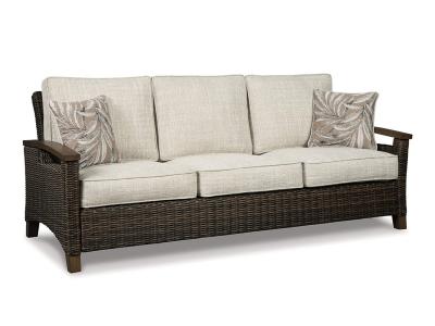 Ashley Furniture Paradise Trail Sofa with Cushion P750-838 Medium Brown
