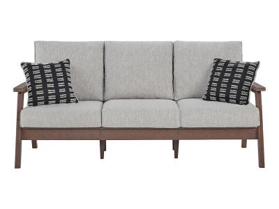 Ashley Furniture Emmeline Sofa with Cushion P420-838 Brown/Beige