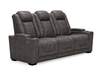 Ashley Furniture HyllMont PWR REC Sofa with ADJ Headrest 9300315 Gray