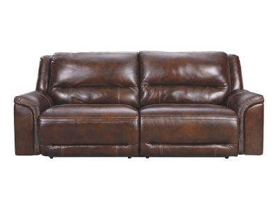 Ashley Furniture Catanzaro 2 Seat PWR REC Sofa ADJ HDREST U8300447 Mahogany