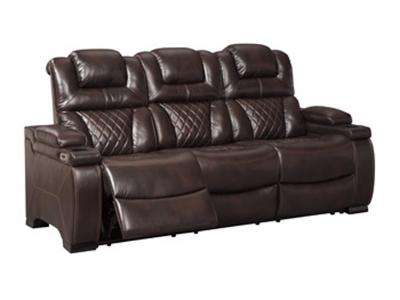 Ashley Furniture Warnerton PWR REC Sofa with ADJ Headrest 7540715C Chocolate
