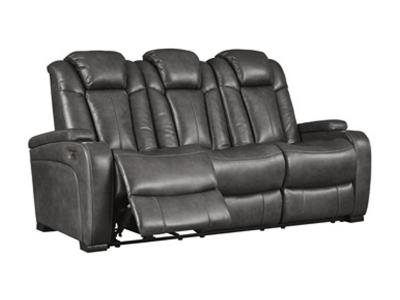 Ashley Furniture Turbulance PWR REC Sofa with ADJ Headrest 8500115C Quarry
