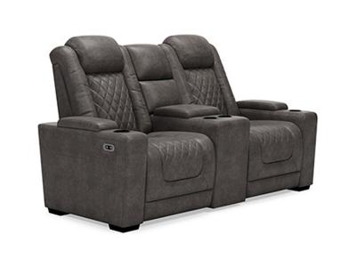 Ashley Furniture HyllMont PWR REC Loveseat/CON/ADJ HDRST 9300318 Gray