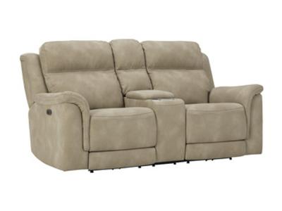 Ashley Furniture Next-Gen DuraPella PWR REC Loveseat/CON/ADJ HDRST 5930218C Sand
