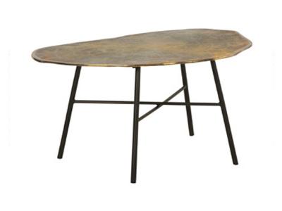 Ashley Furniture Josslett Oval Cocktail Table T834-8 Antique Copper Finish