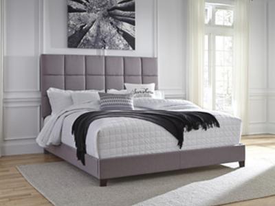 Ashley Furniture Dolante King Upholstered Bed B130-382 Gray