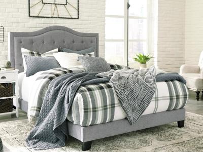 Ashley Furniture Jerary Queen Upholstered Bed B090-381 Gray