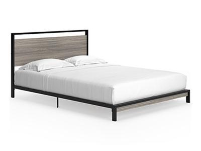 Ashley Furniture Dontally Queen Platform Bed B024-81 Gray/Black