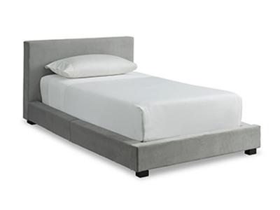 Ashley Furniture Chesani Twin UPH Bed w/Roll Slats B050-271 Gray