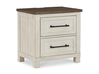 Ashley Furniture Brewgan Two Drawer Night Stand B784-92 Two-tone