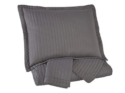 Ashley Furniture Raleda Queen Coverlet Set Q498003Q Gray