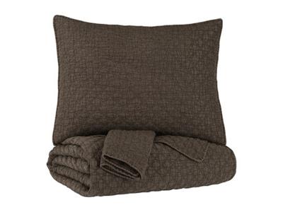 Ashley Furniture Ryter King Coverlet Set Q722003K Brown