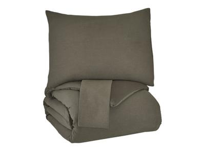 Ashley Furniture Eilena Queen Comforter Set Q445013Q Dark Taupe