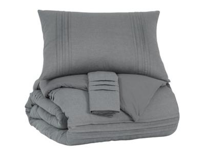Ashley Furniture Mattias Queen Comforter Set Q377003Q Gray