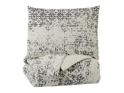 Ashley Furniture Addey Queen Comforter Set Q716003Q Charcoal/Bone