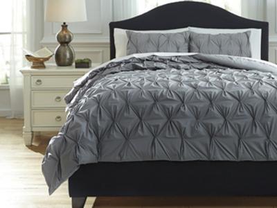 Ashley Furniture Rimy Queen Comforter Set Q756023Q Gray