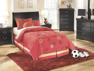 Ashley Furniture Huey Vineyard Twin Sleigh Headboard B128-63 Black