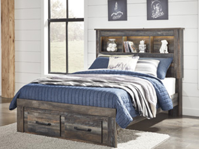 Ashley B211 85 Furniture Drystan Full Bookcase Headboard Multi