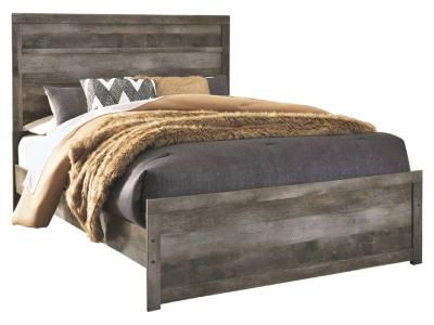 Ashley Queen Size Wynnlow 3 Piece Panel Bed in Dark Gray - B440B2