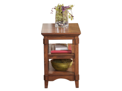 Ashley Furniture Cross Island Chairside End Table T719-7  Medium Brown