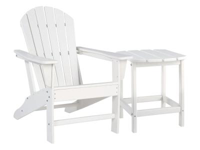 Ashley Outdoor Sundown Treasure 2 Piece Package In White - PKG008187