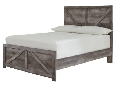 Ashley Full Size Wynnlow 3 Piece Panel Bed in Dark Gray - B440B17