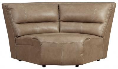 Ashley Ricmen 3 Piece Power Reclining Sectional Putty - U43702S1