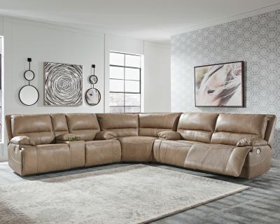 Ashley Ricmen 3 Piece Power Reclining Sectional Putty - U43702S1