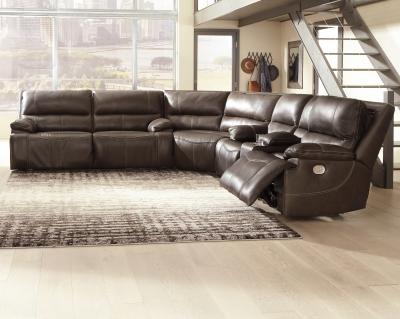 Ashley Ricmen 3 Piece Power Reclining Sectional Putty - U43701S1