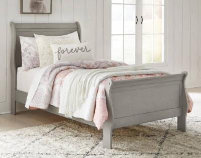 Ashley Kordasky Twin Sleigh Bed in Gray - B394B2