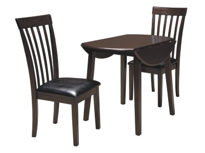 Ashley Hammis 3 Piece Dinette in Dark Brown - PKG000083