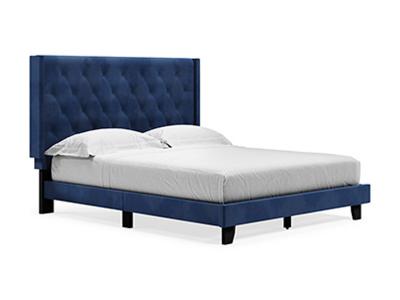 Ashley Furniture Vintasso Queen UPH HDBD/FTBD/Roll Slats B089-181 Blue