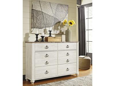Ashley Furniture Willowton Six Drawer Dresser B267-31 Two-tone