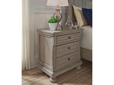 Ashley Furniture Lettner Two Drawer Night Stand B733-92 Light Gray
