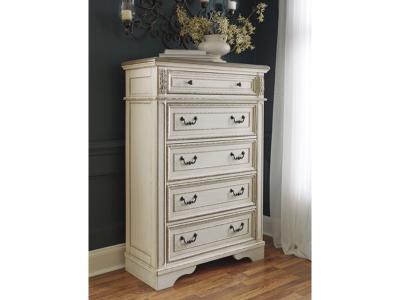 Ashley Furniture Realyn Five Drawer Chest B743-46 Two-tone