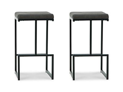Ashley Furniture Strumford Tall UPH Barstool (2/CN) D109-130 Gray/Black