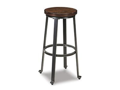 Ashley Furniture Challiman Tall Stool (2/CN) D307-130 Rustic Brown