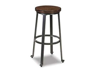 Ashley Furniture Challiman Tall Stool (2/CN) D307-130 Rustic Brown