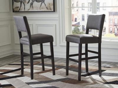 Ashley Furniture Leektree Tall UPH Barstool (2/CN) D470-430 Gray/Brown