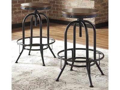 Ashley Furniture Valebeck Tall Swivel Barstool (2/CN) D546-230 Brown/Black