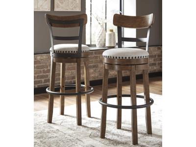 Ashley Furniture Valebeck Tall UPH Swivel Barstool(1/CN) D546-430 Brown