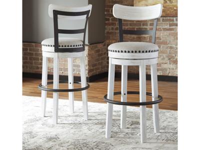 Ashley Furniture Valebeck Tall UPH Swivel Barstool(1/CN) D546-530 White