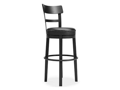 Ashley Furniture Valebeck Tall UPH Swivel Barstool(1/CN) D546-630 Black